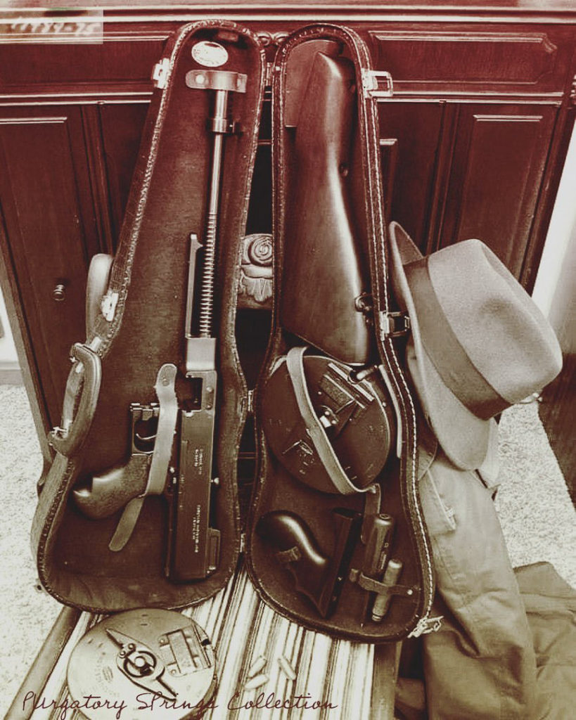 Violin Case with Machine Gun