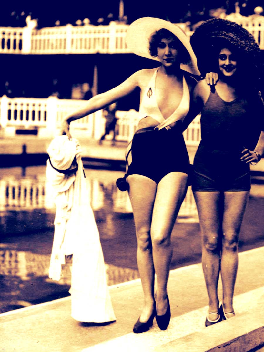 Women Near Pool